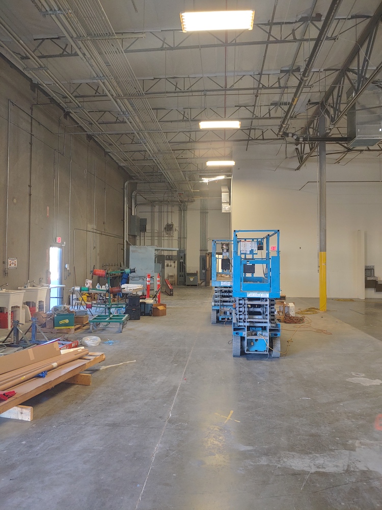Sterilization equipment inside the Stericycle facility